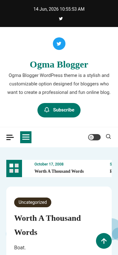 Мобильный вид — Ogma Blogger