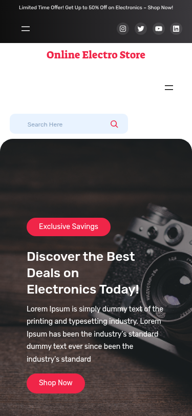 Мобильный вид — Online Electro Store