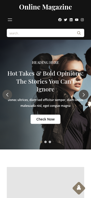 Мобильный вид — Online Magazine