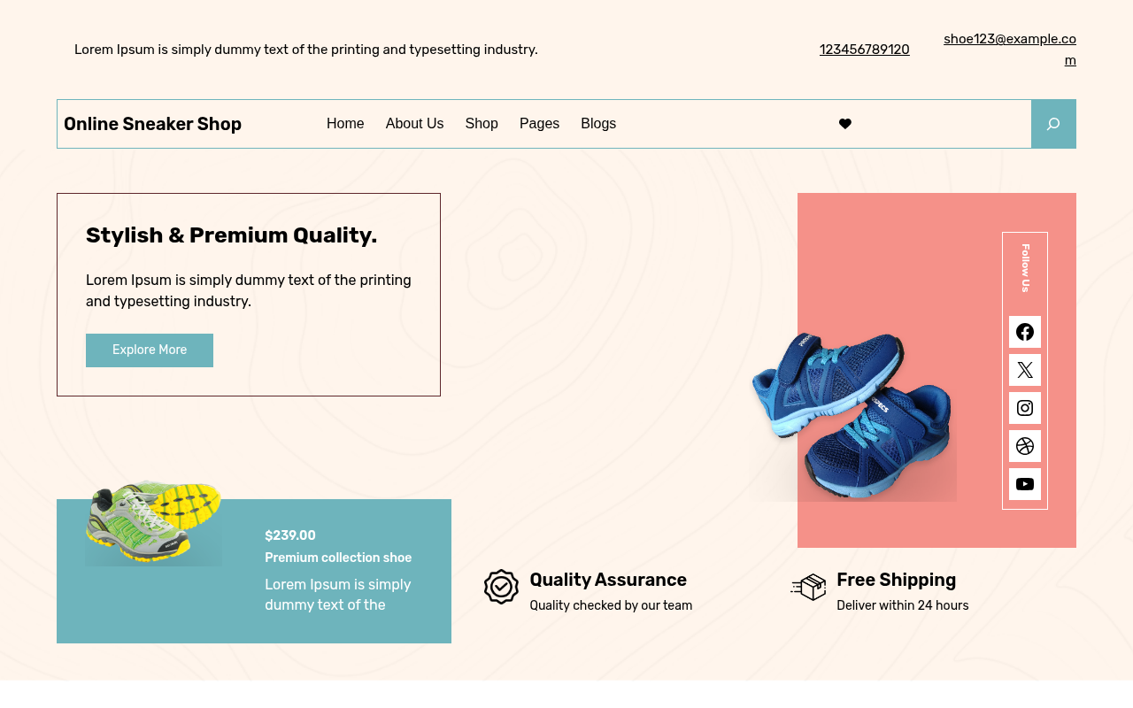 Десктоп — Online Sneaker Shop