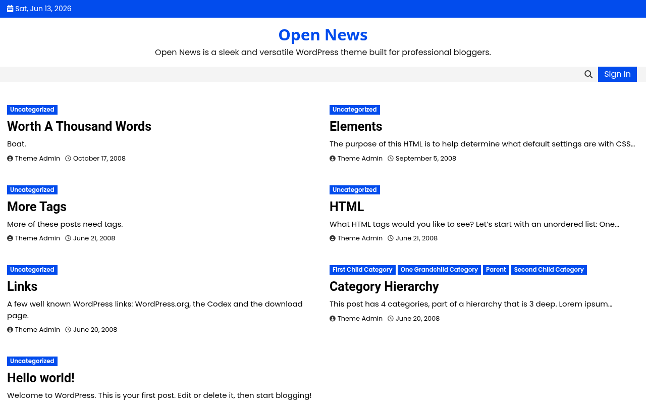 Десктоп — Open News
