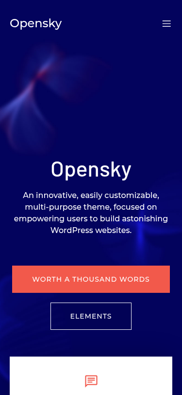 Мобильный вид — Opensky
