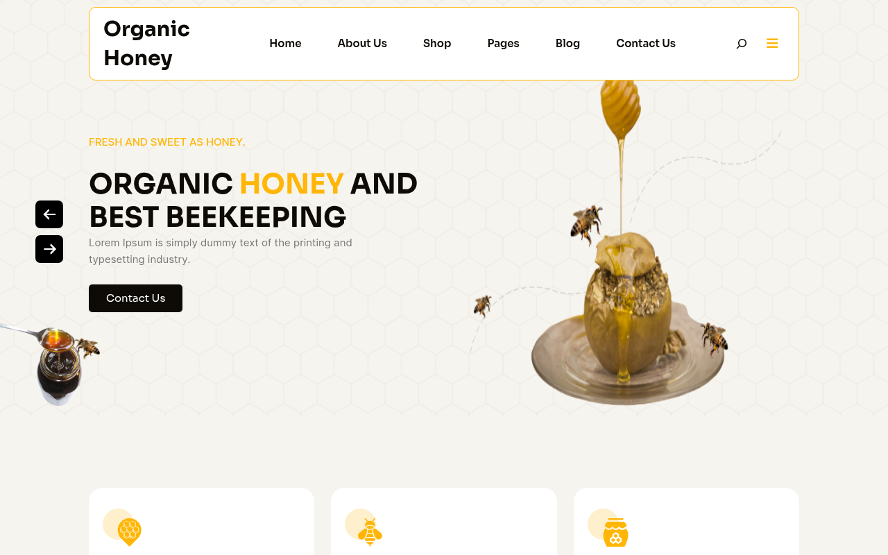 Десктоп — Organic Honey