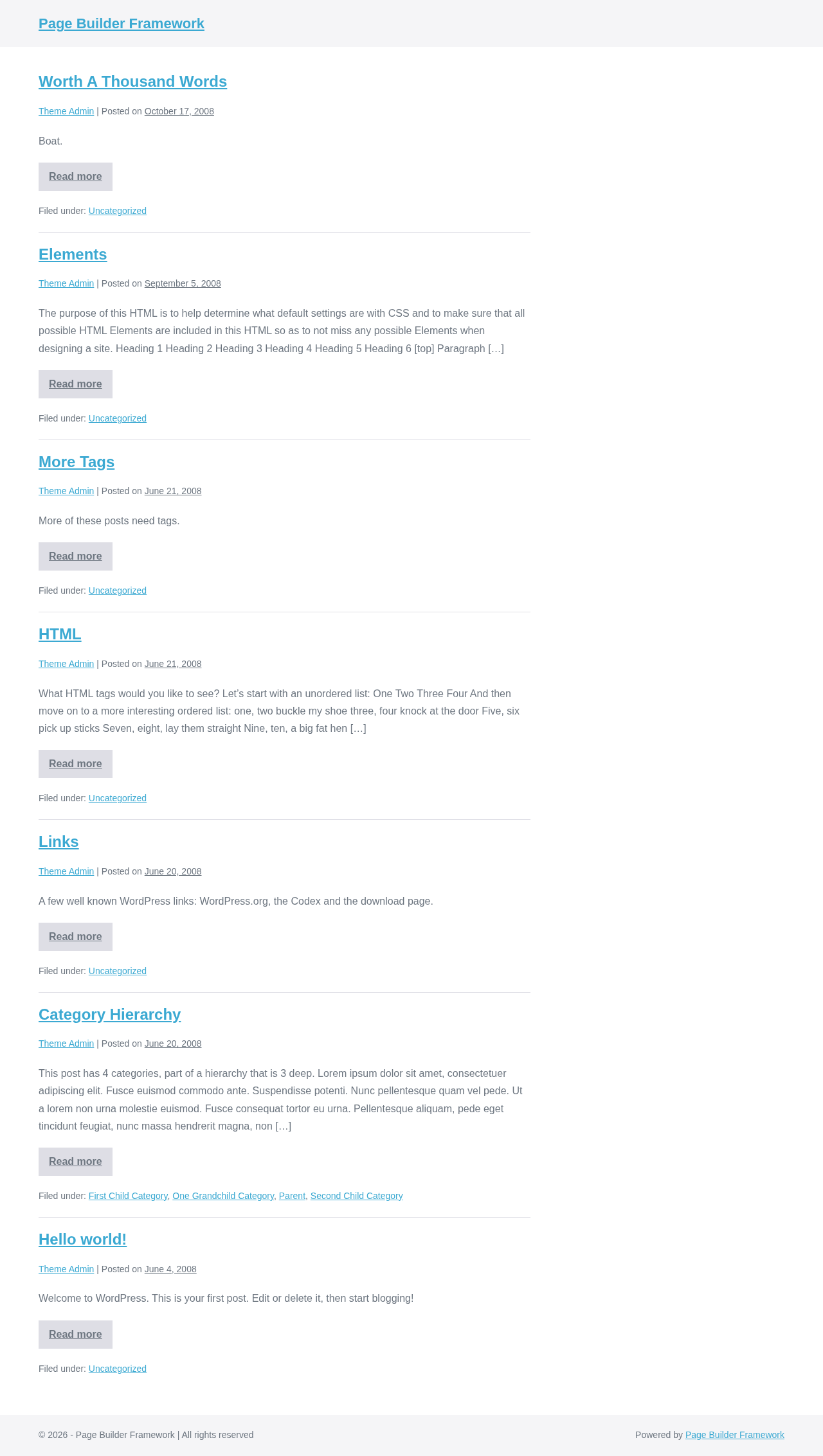 Десктоп (ниже) — Page Builder Framework