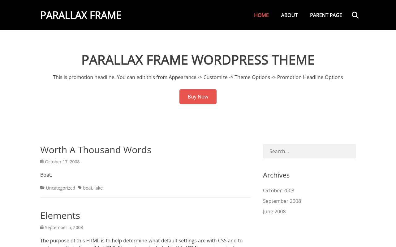 Десктоп — Parallax Frame