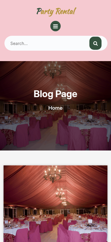 Мобильный вид — Party Rental