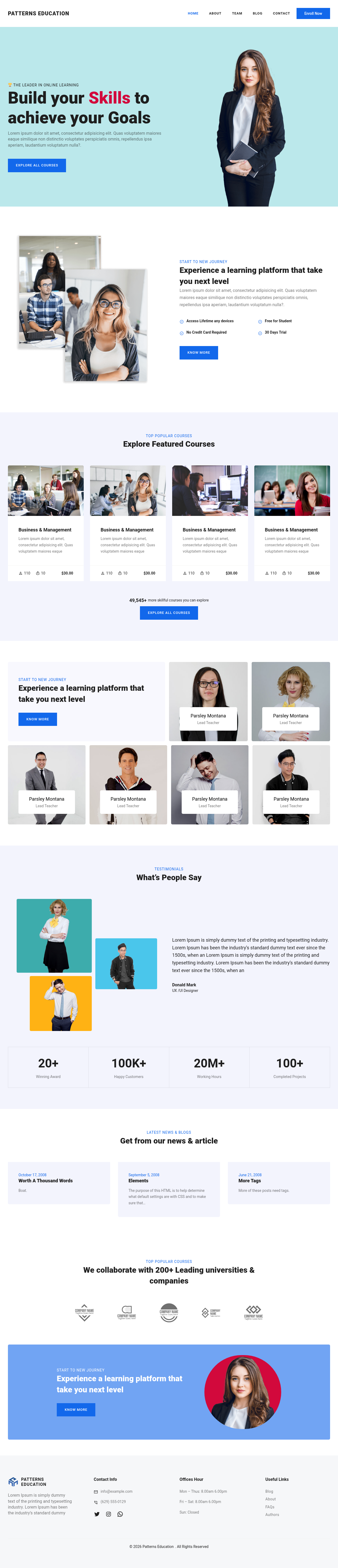 Десктоп (ниже) — Patterns Education