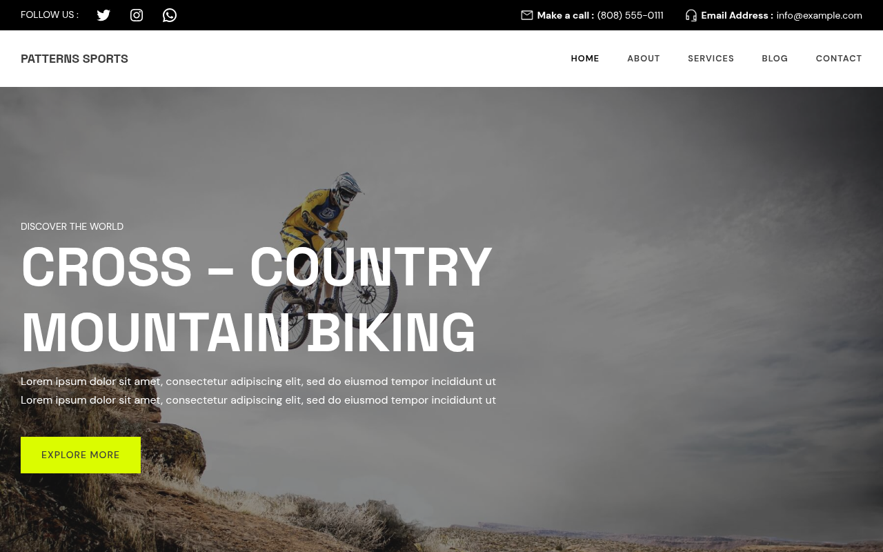 Десктоп — Patterns Sports