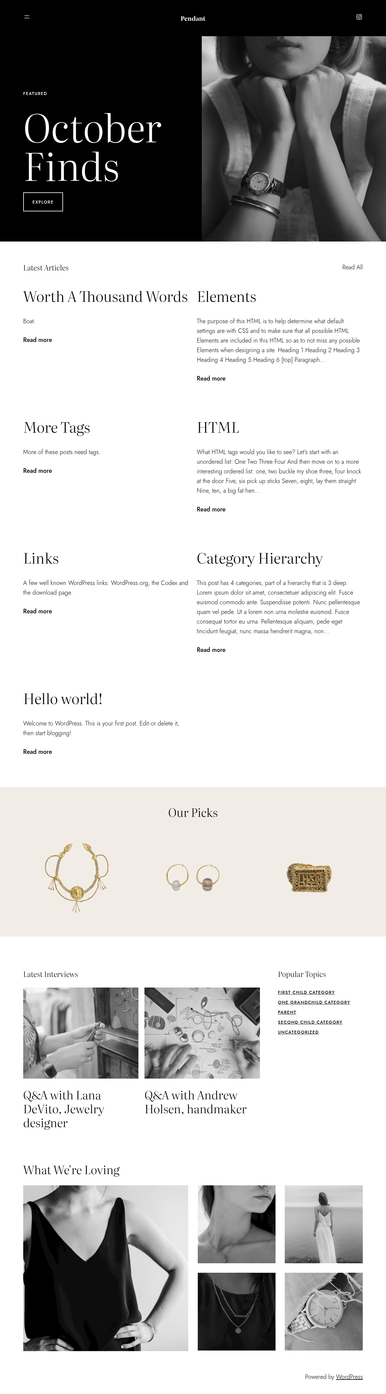 Десктоп (ниже) — Pendant