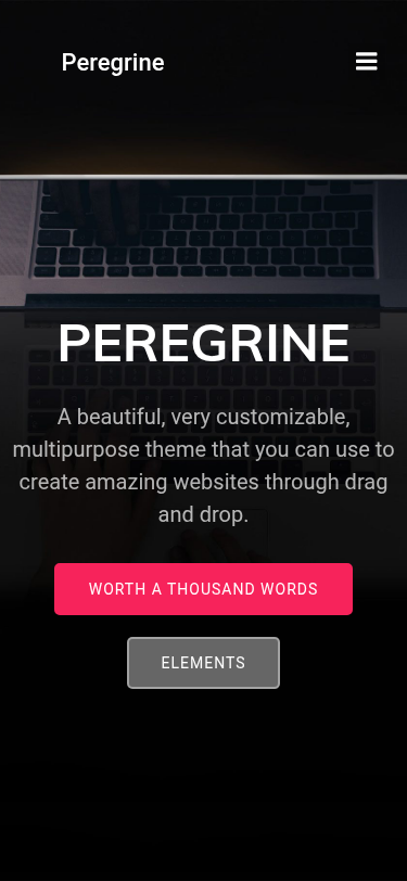 Мобильный вид — Peregrine