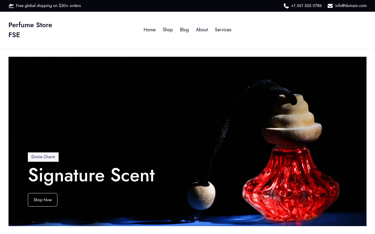 Десктоп — Perfume Store FSE