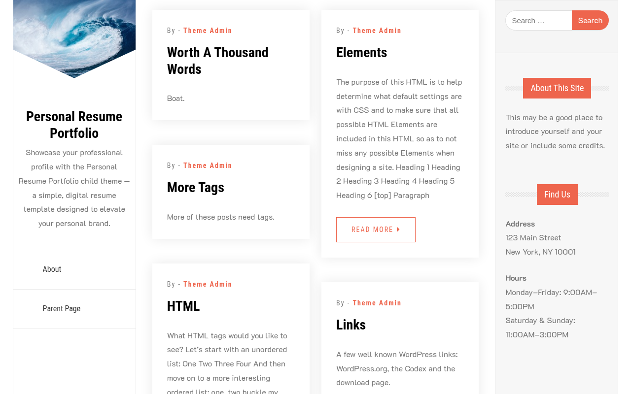 Десктоп — Personal Resume Portfolio