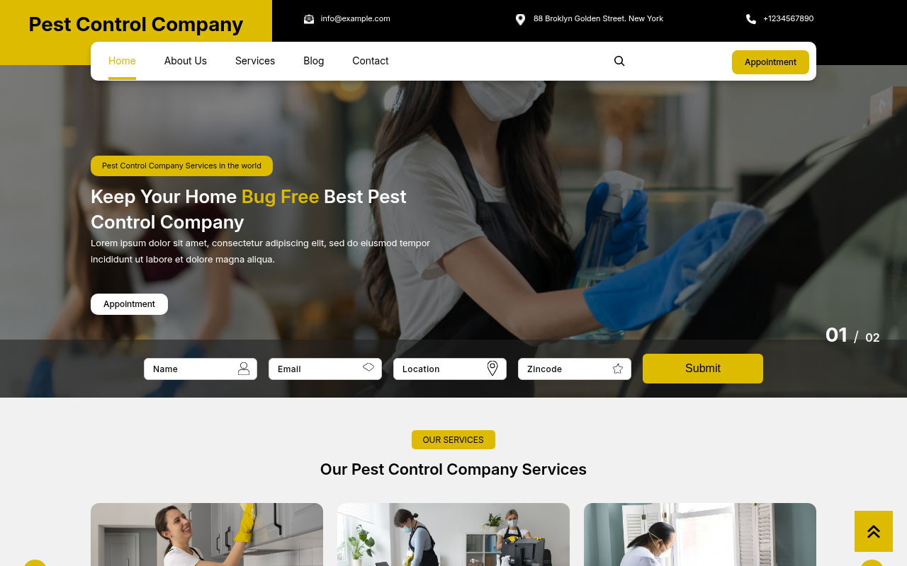 Десктоп — Pest Control Company