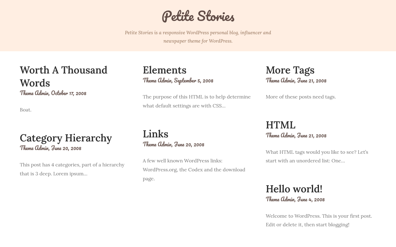 Десктоп — Petite Stories