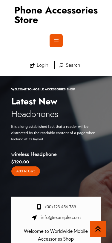 Мобильный вид — Phone Accessories Store