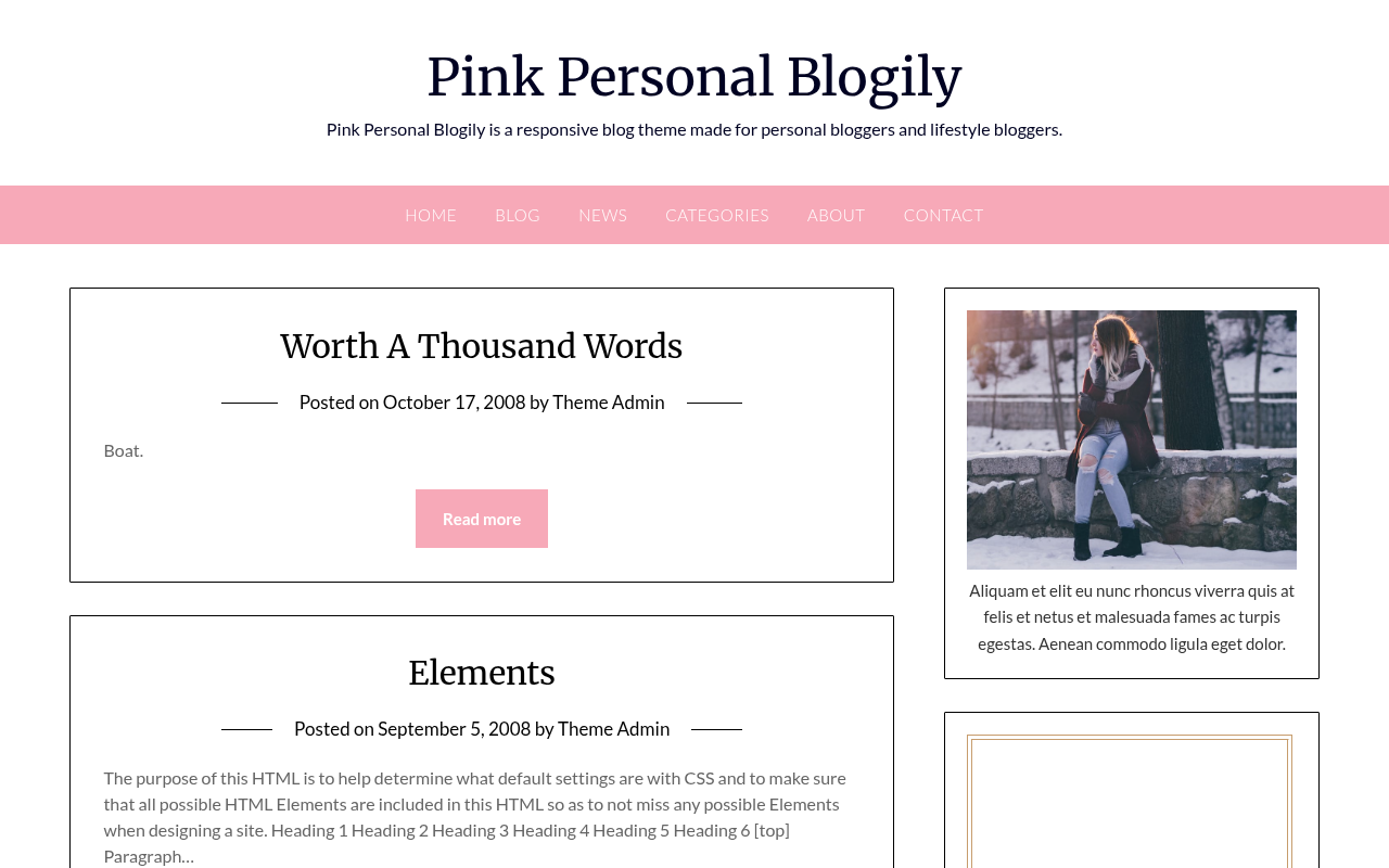 Десктоп — Pink Personal Blogily