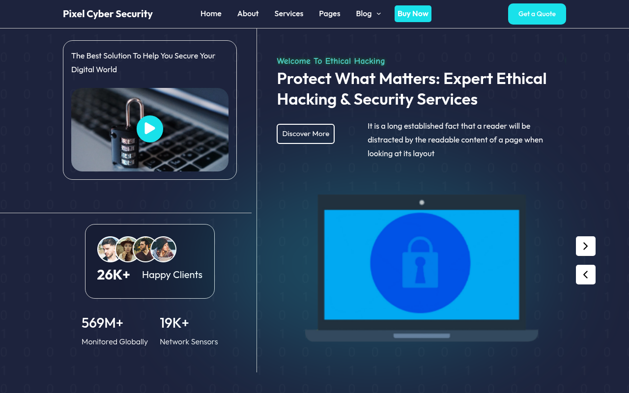 Десктоп — Pixel Cyber Security