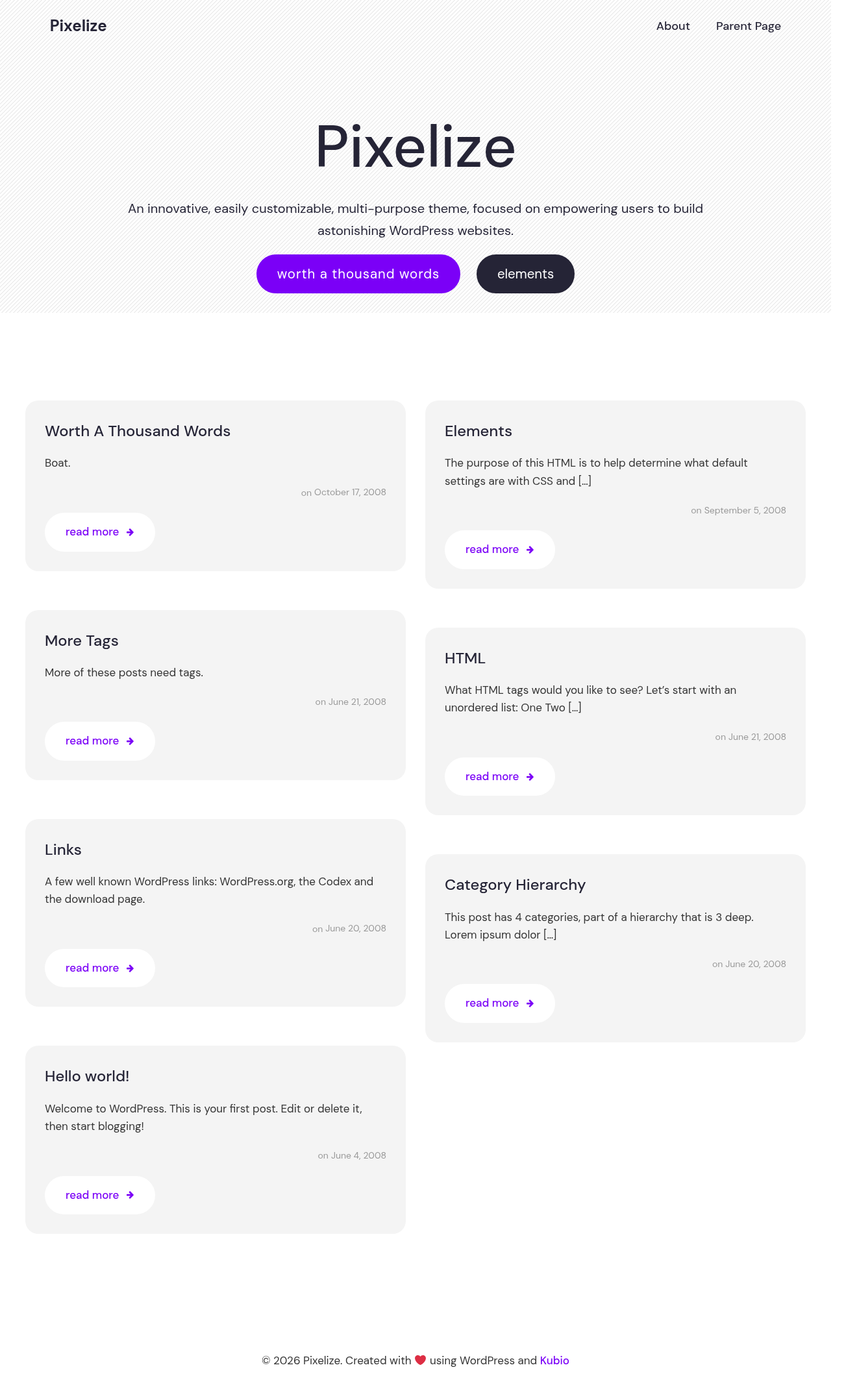 Десктоп (ниже) — Pixelize