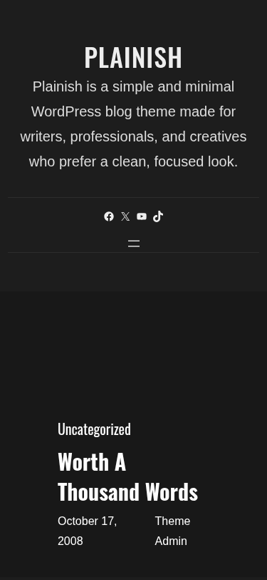 Мобильный вид — Plainish