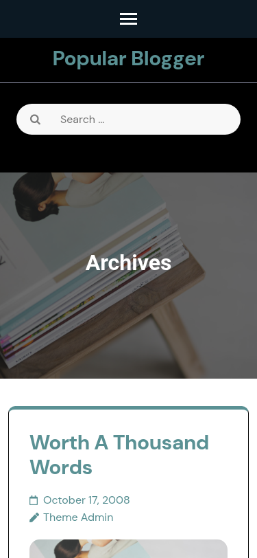 Мобильный вид — Popular Blogger