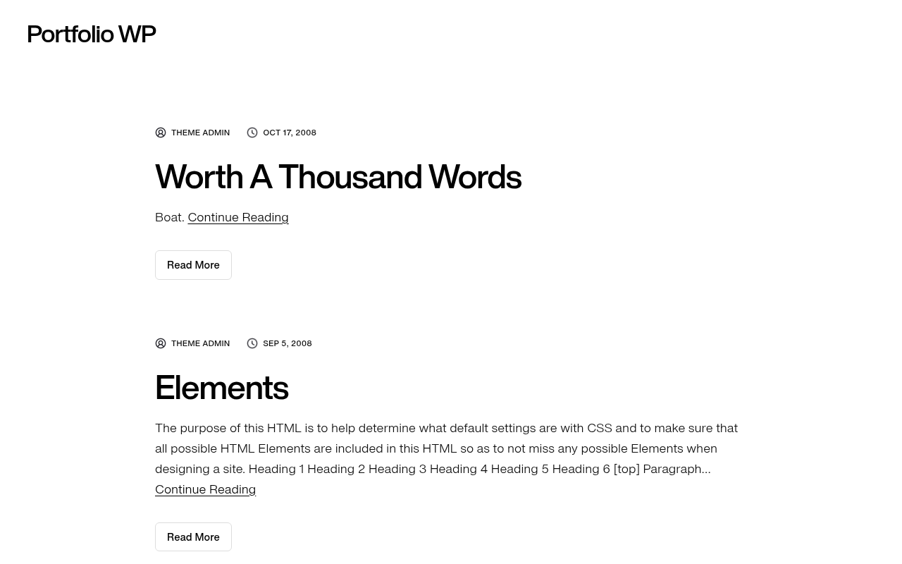 Десктоп — Portfolio WP