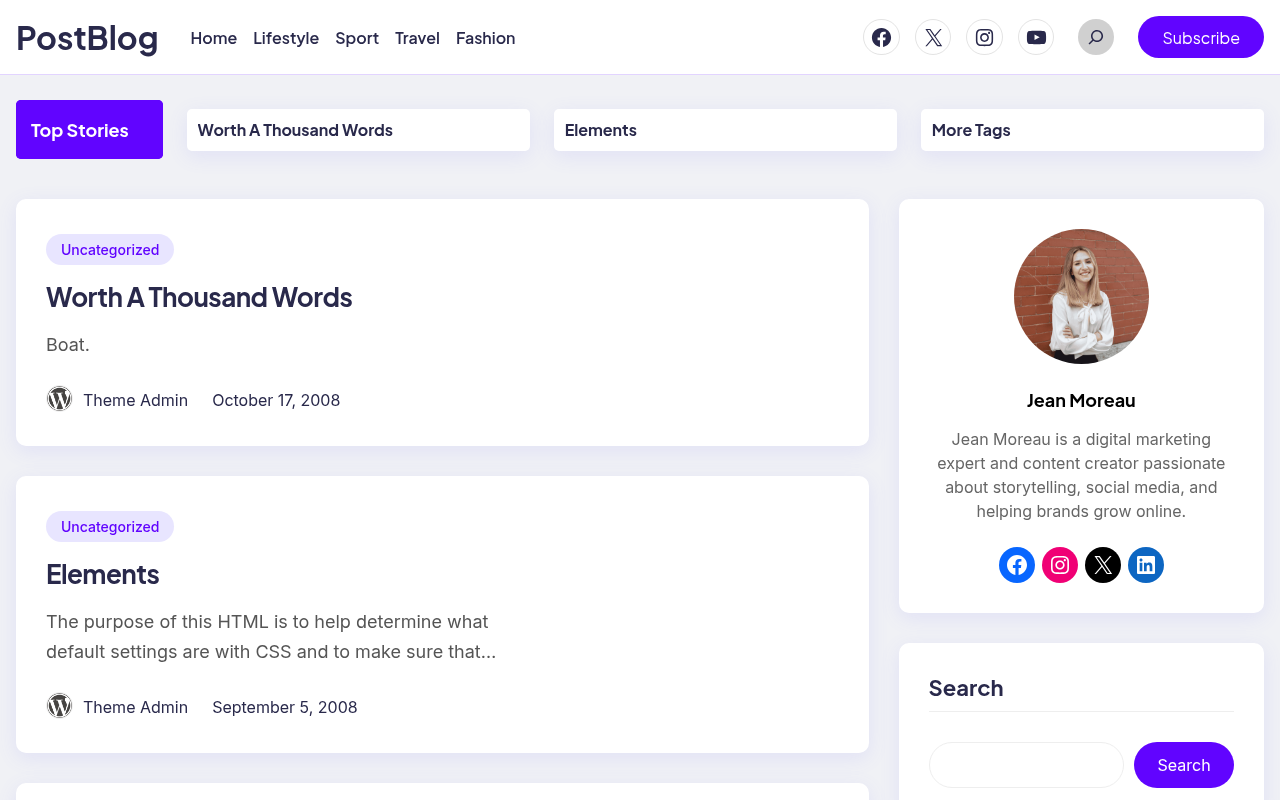Десктоп — PostBlog