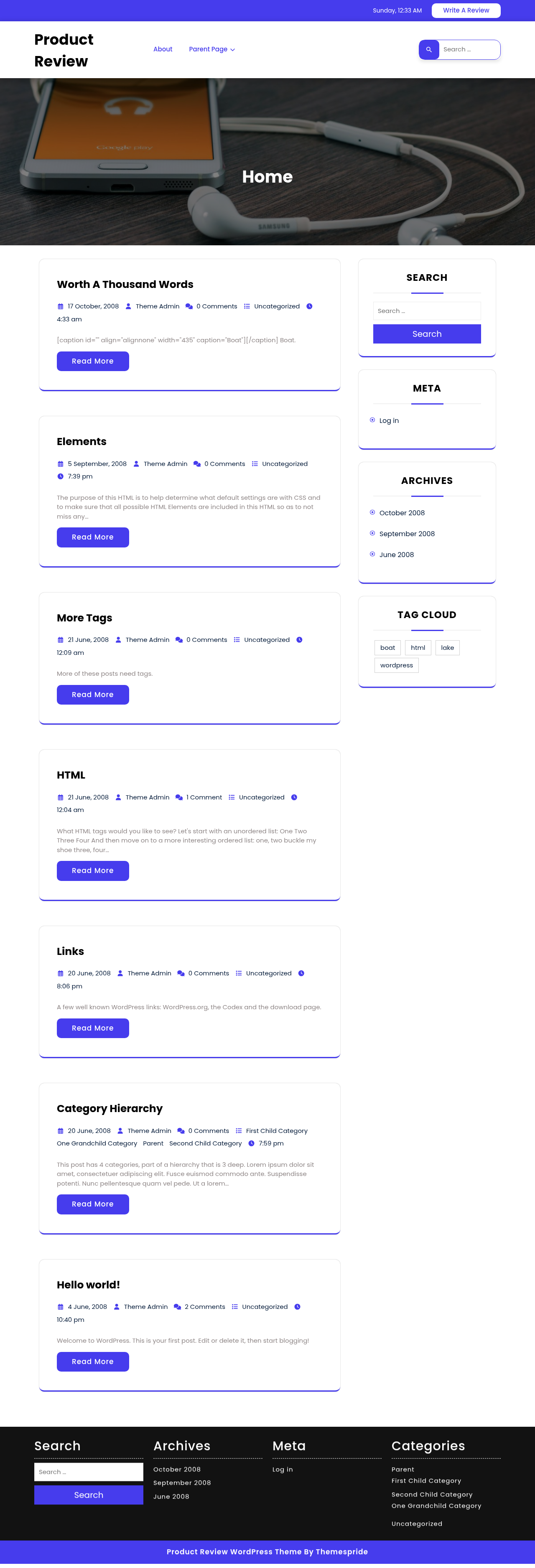 Десктоп (ниже) — Product Review