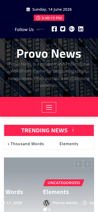 Мобильный вид — Provo News