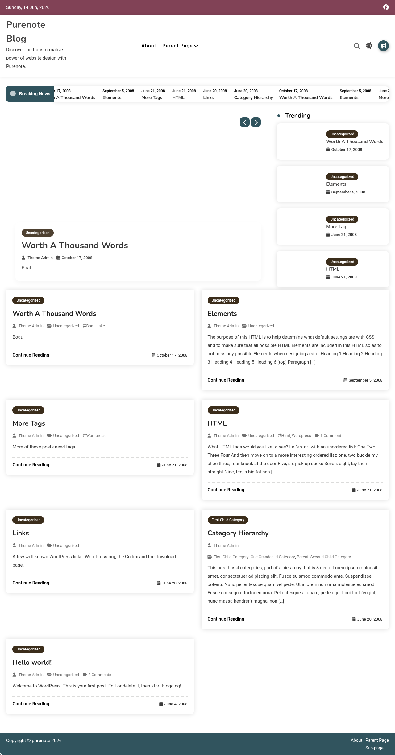 Десктоп (ниже) — Purenote Blog
