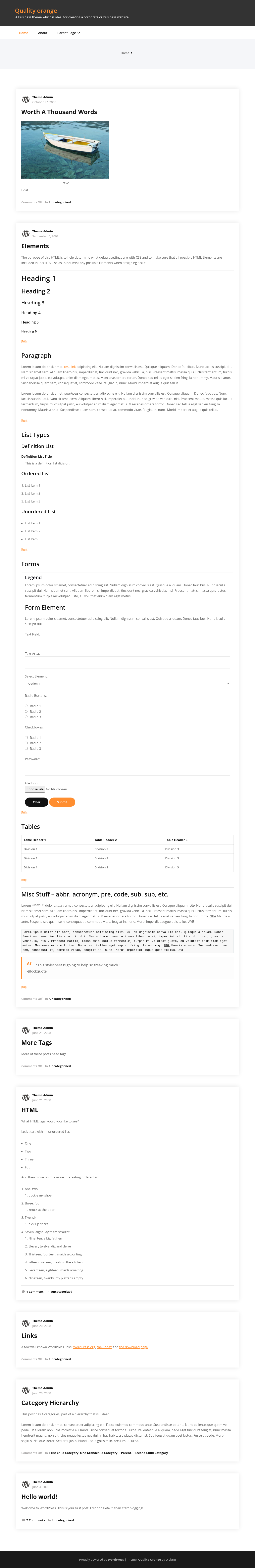 Десктоп (ниже) — Quality orange