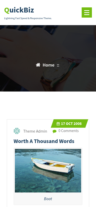 Мобильный вид — QuickBiz