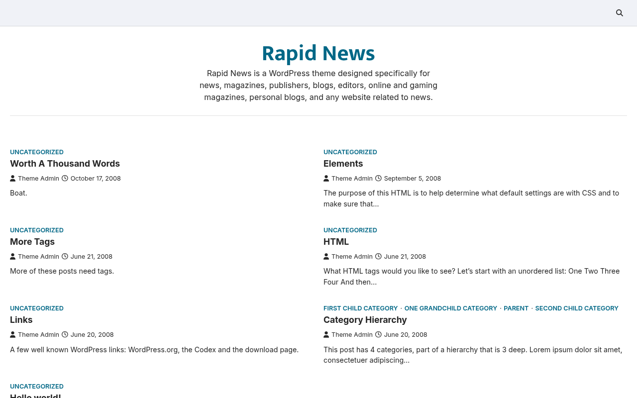 Десктоп — Rapid News