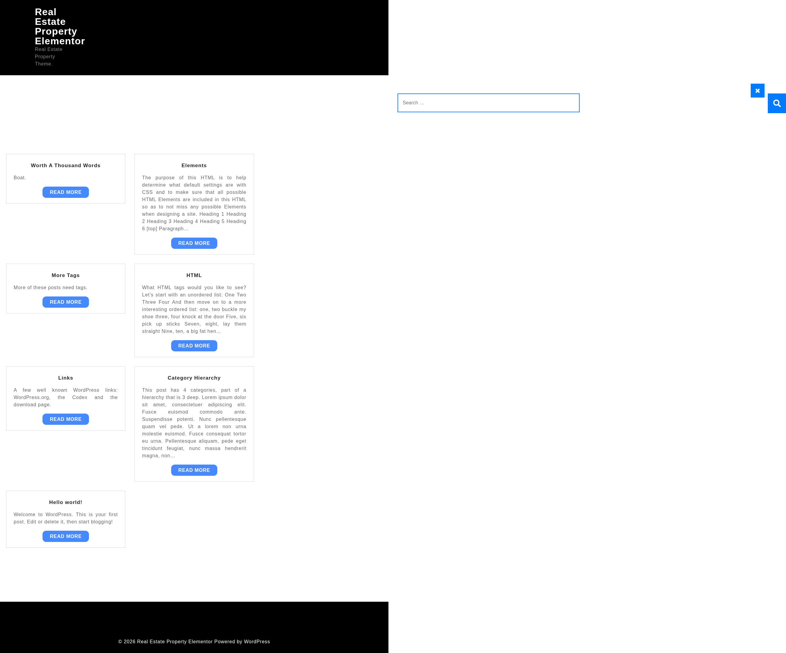 Десктоп (ниже) — Real Estate Property Elementor