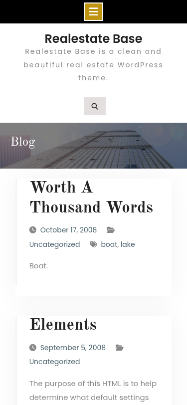 Мобильный вид — Realestate Base