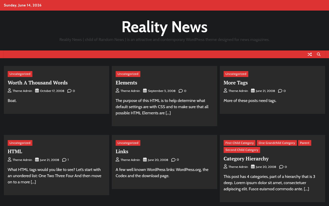 Десктоп — Reality News