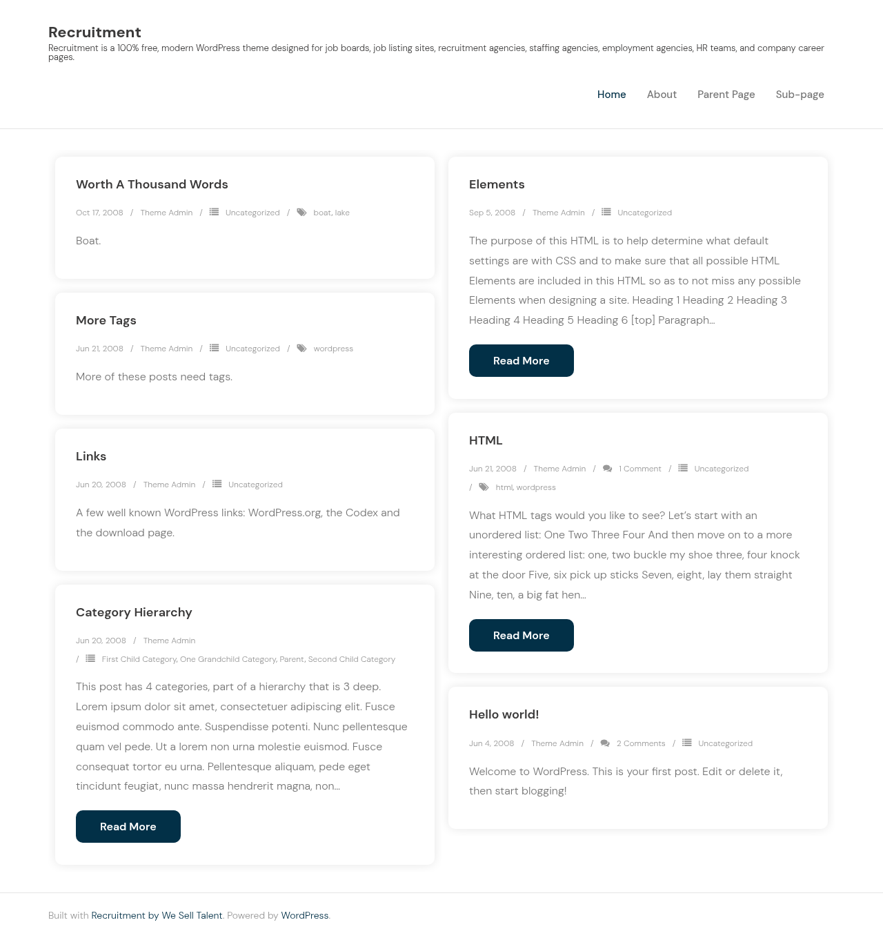 Десктоп (ниже) — Recruitment