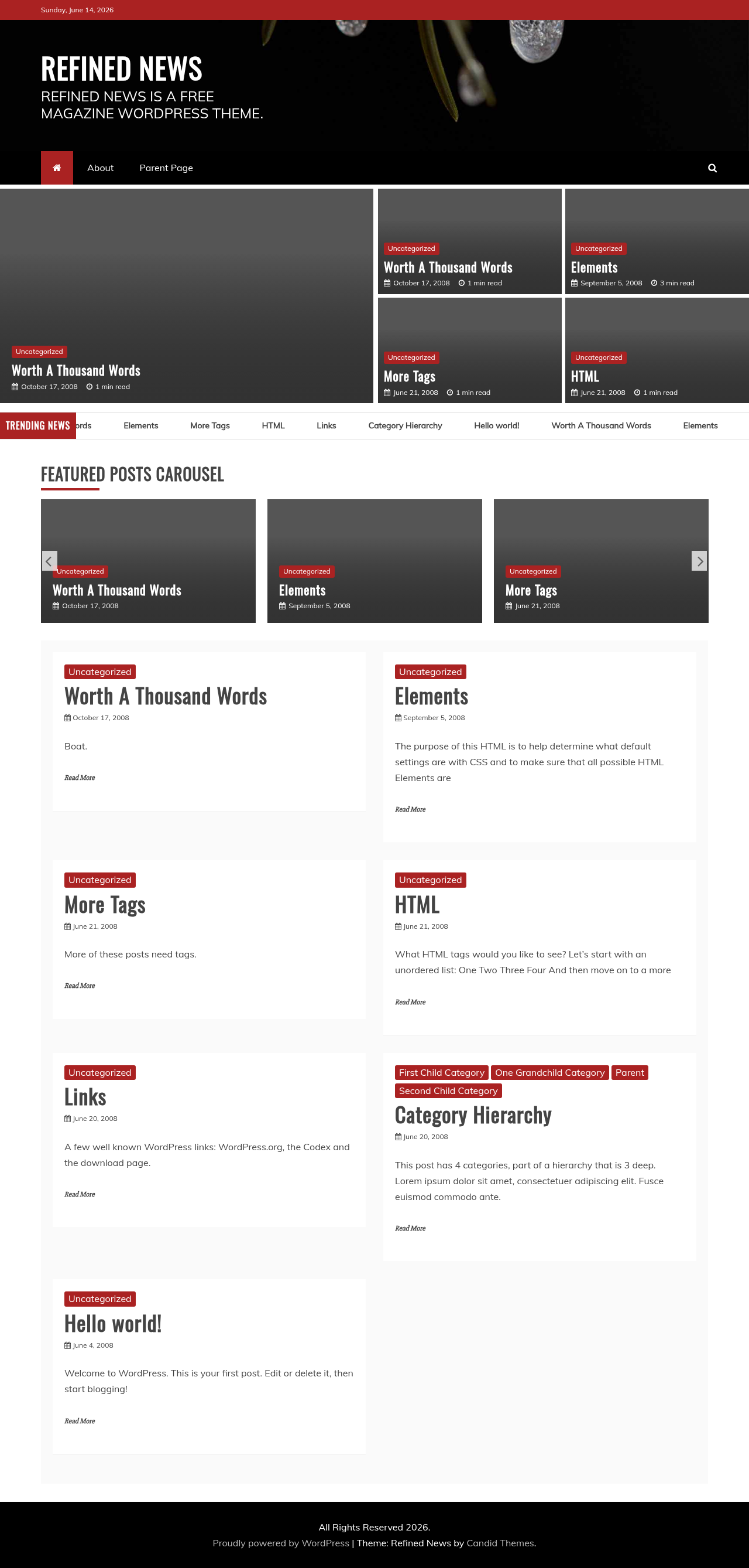 Десктоп (ниже) — Refined News