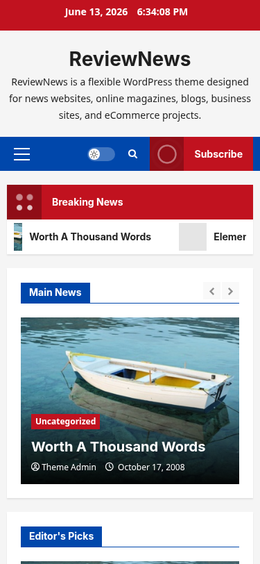 Мобильный вид — ReviewNews