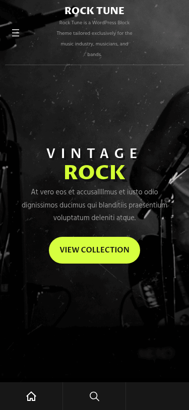 Мобильный вид — Rock Tune