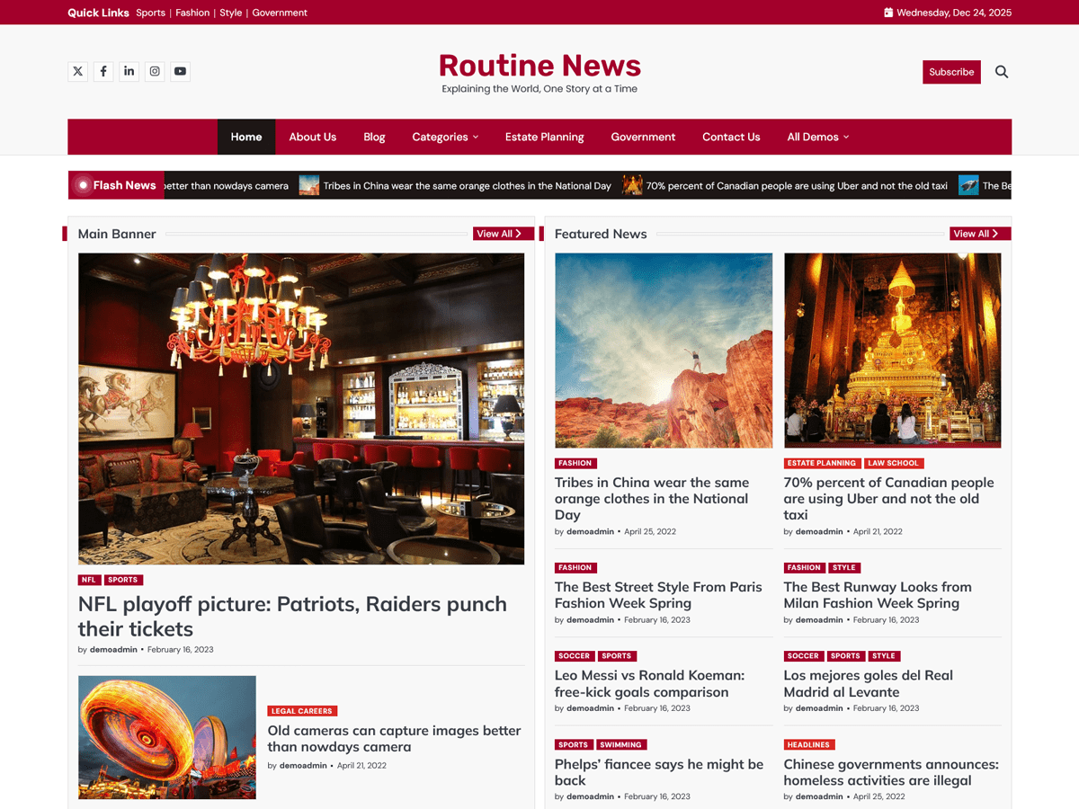 Routine News