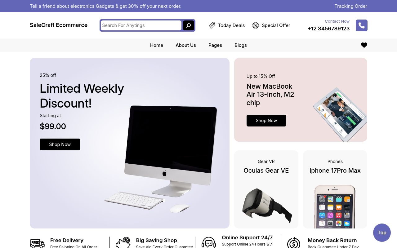 Десктоп — SaleCraft Ecommerce