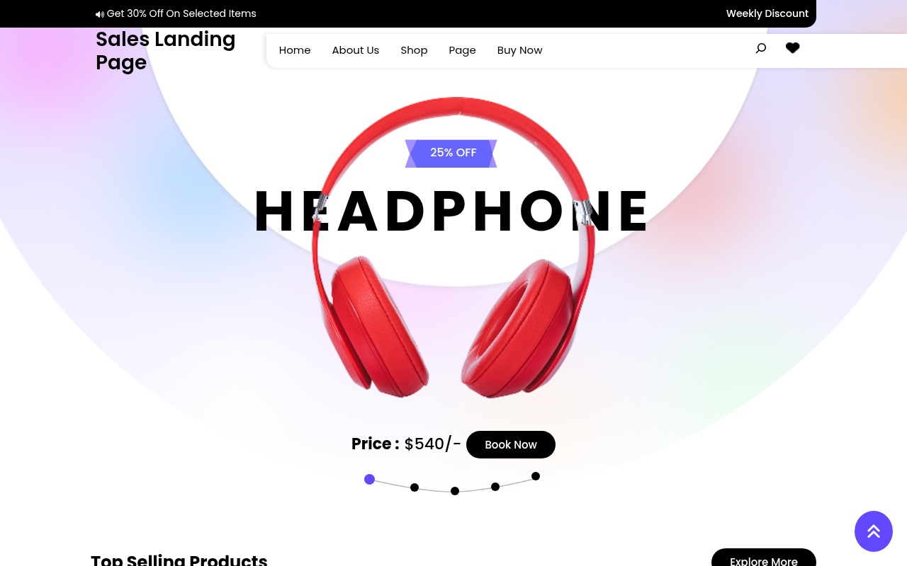 Десктоп — Sales Landing Page