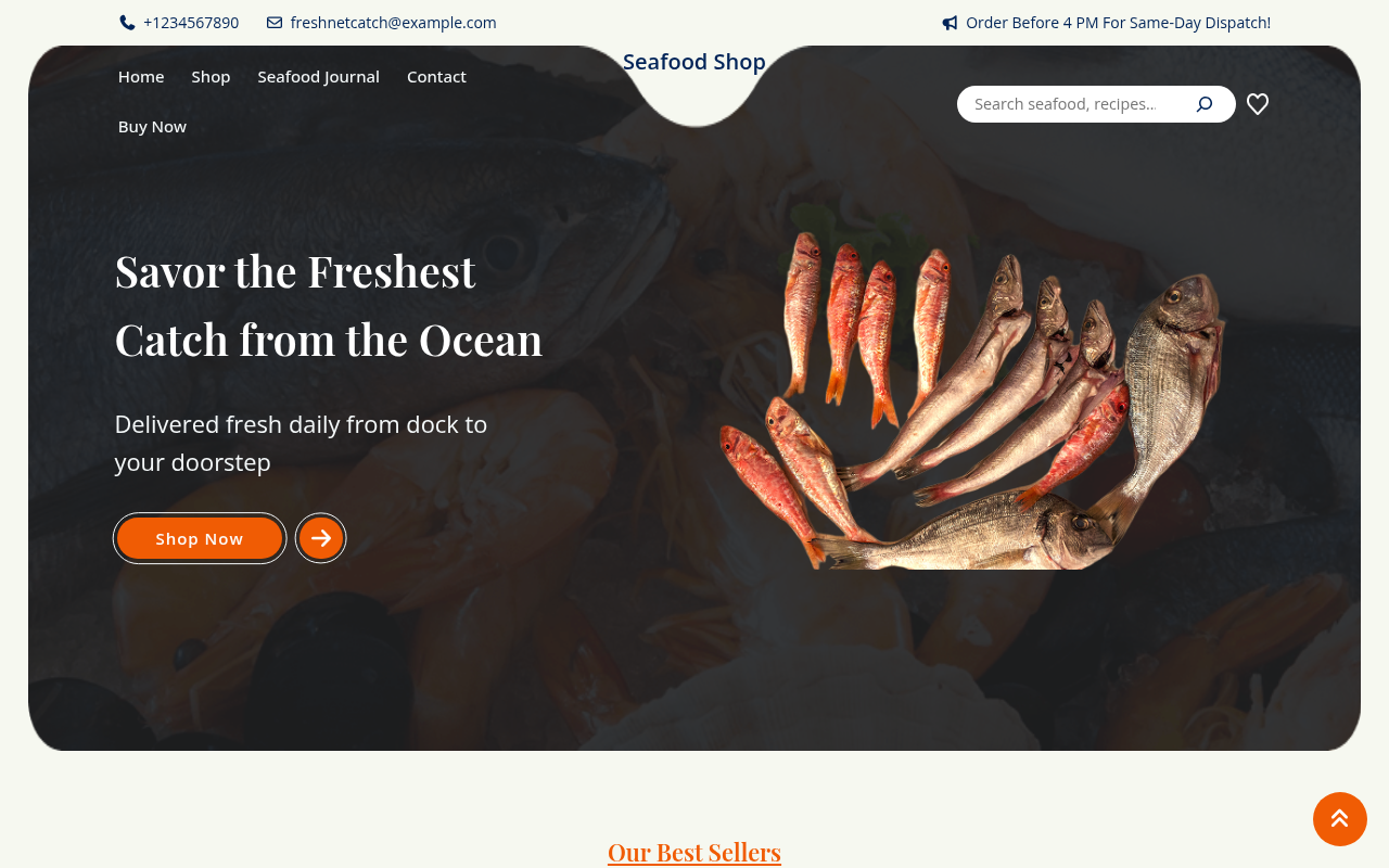 Десктоп — Seafood Shop