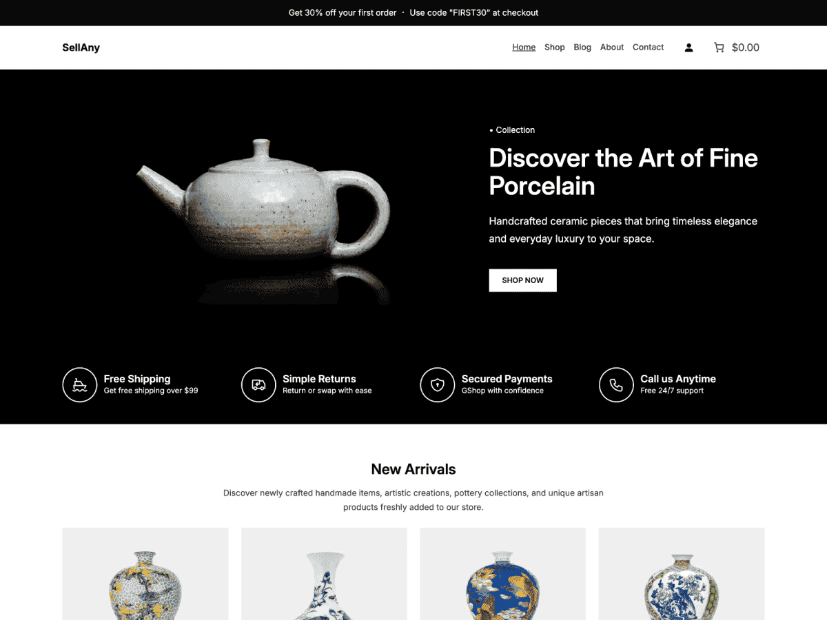WordPress тема SellAny