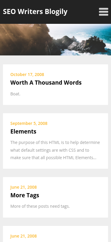 Мобильный вид — SEO Writers Blogily