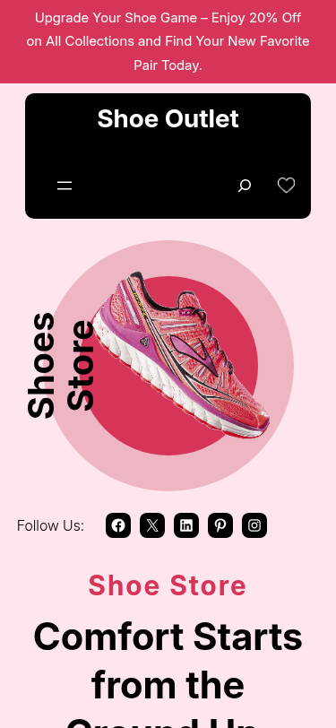 Мобильный вид — Shoe Outlet