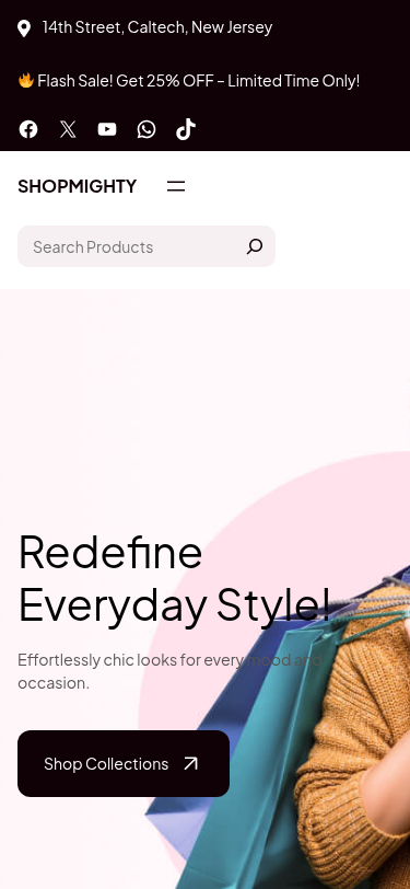 Мобильный вид — Shopmighty