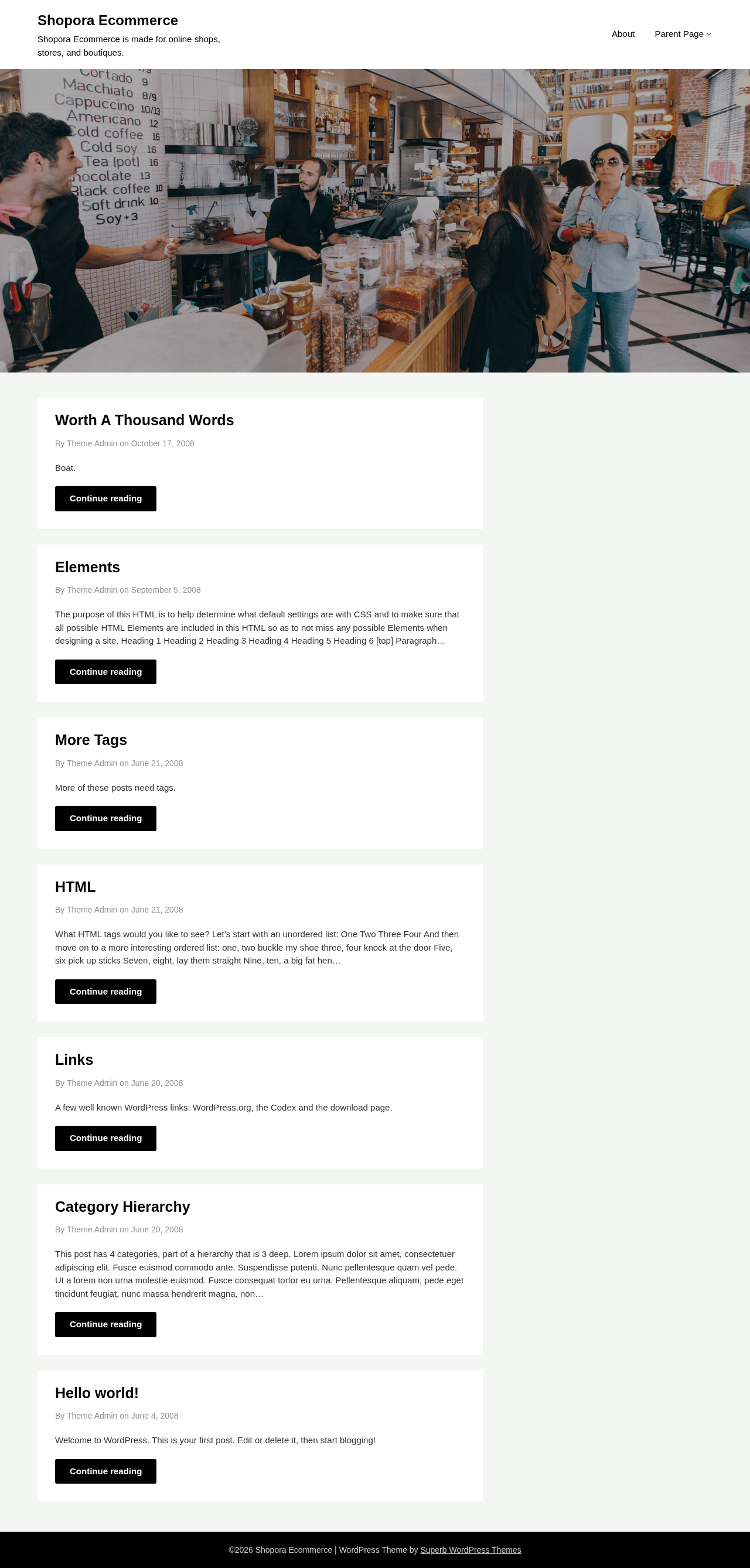 Десктоп (ниже) — Shopora Ecommerce
