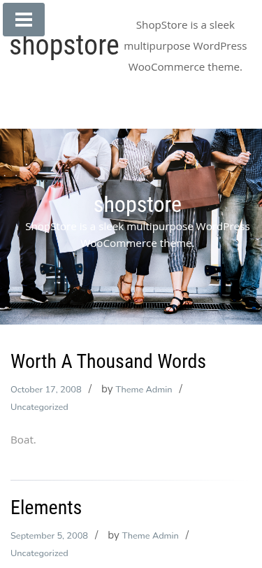 Мобильный вид — shopstore