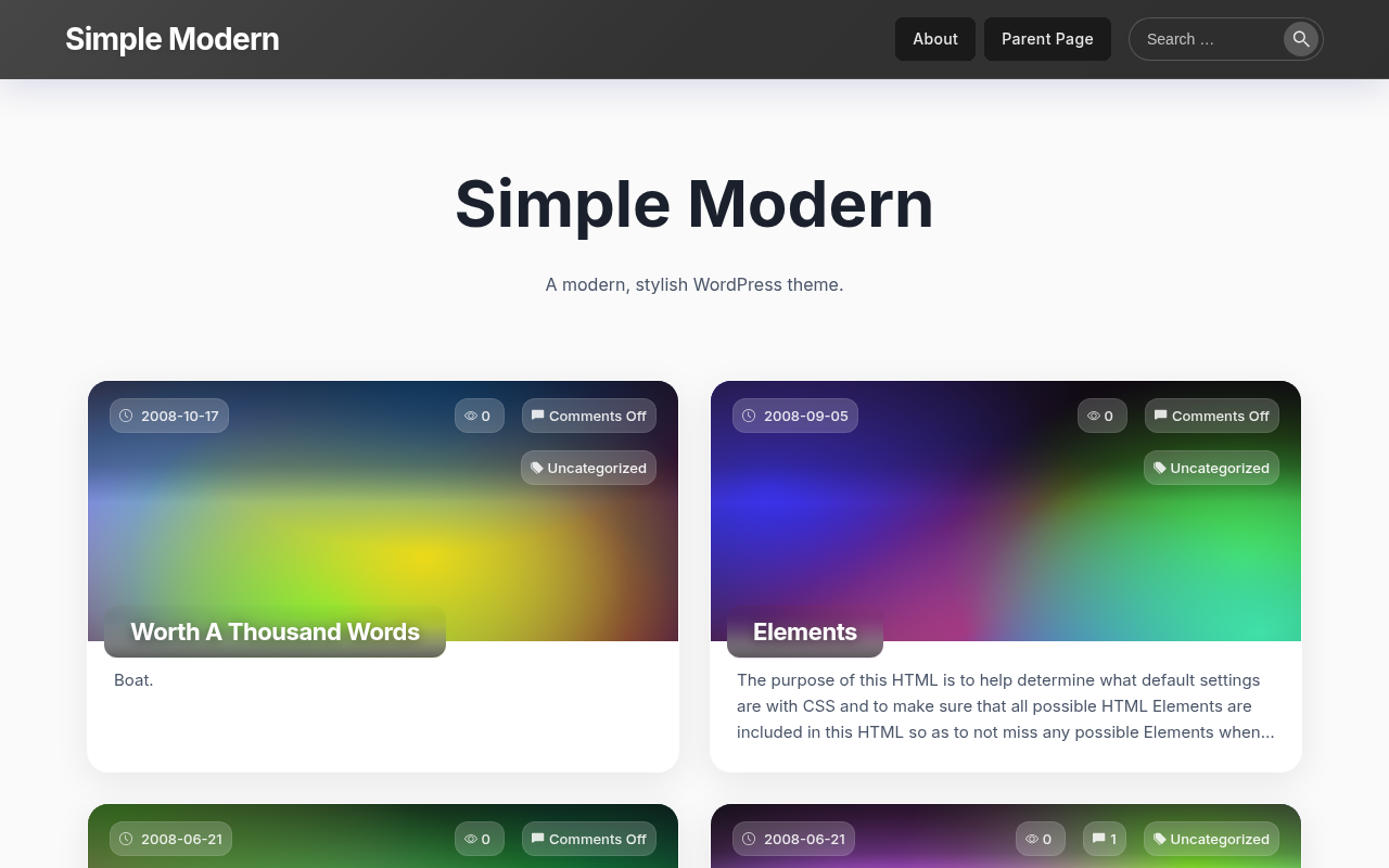 Десктоп — Simple Modern